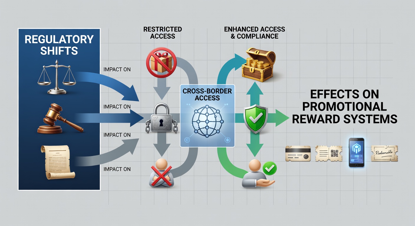 Illustration of global regulatory frameworks affecting cross-border promotional rewards and entry systems